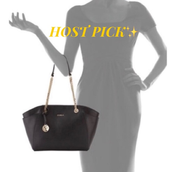 Furla Saffiano Italian Leather Shoulder Bag